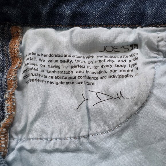 Joes Jeans Womens 28 Blue The Charlie High Rise Skinny Ankle Side Denim Braids - Picture 12 of 16